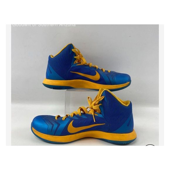Nike Other - Nike Sz 10.5 Lunar HyperQuickness Men's Blue & Gold Shoes